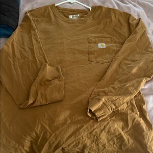 Carhartt Men's Tan Long Sleeve Tee